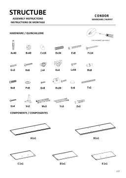 STRUCTUBE Condor - Manuel d'instructions