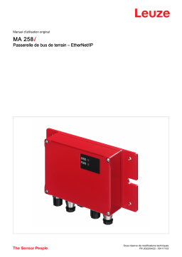 Manuel d'utilisation MA 258i EtherNet/IP Gateway