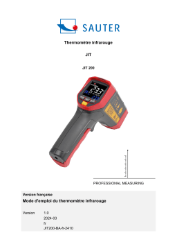 Manuel du thermomètre infrarouge KERN JIT 200 | Télécharger PDF