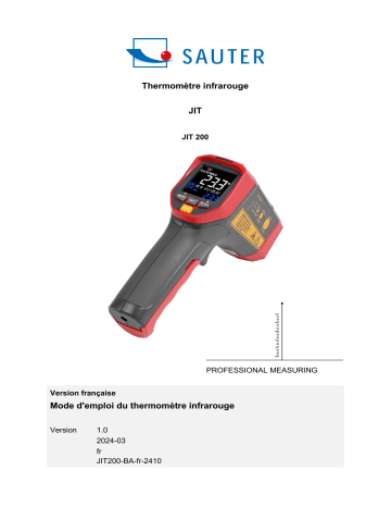 Manuel du thermomètre infrarouge KERN JIT 200 | Télécharger PDF | Fixfr