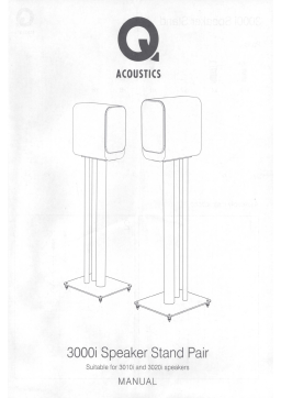 Manuel Q Acoustics 3000i - Pieds pour enceintes