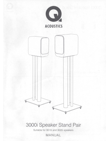 Manuel Q Acoustics 3000i - Pieds pour enceintes | Fixfr