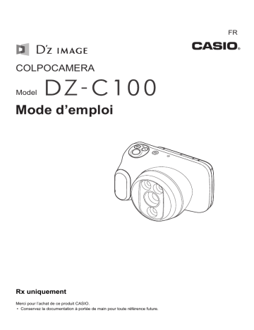 Casio DZ-C100NEW Manuel utilisateur | Fixfr