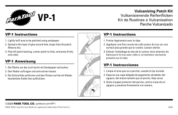 Mode d'emploi du Park Tool VP-1 | Fixfr