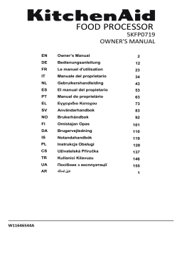 Manuel d'utilisation KitchenAid 5KFP0719 - Télécharger PDF