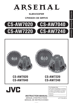 Manuel d'utilisation JVC CS-AW7020 - Télécharger PDF