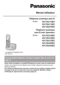 Manuel d'utilisation Panasonic KXTGU110EX