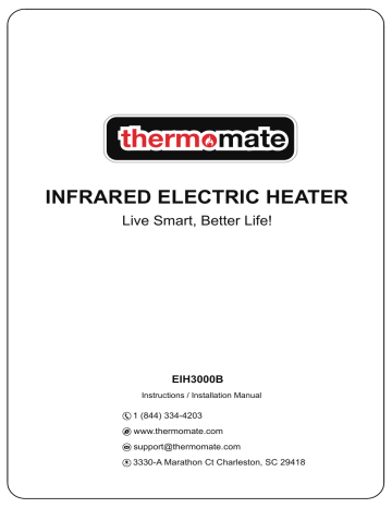 Thermomate EHI3000B Manuel d'utilisation | Fixfr