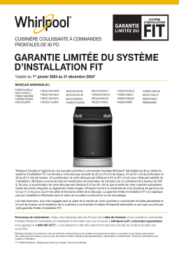 Manuel d'utilisation Whirlpool YWEE745H0LZ - Téléchargez le PDF