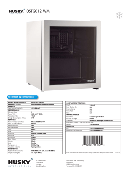 Husky OSFG012-WM Mode d'emploi