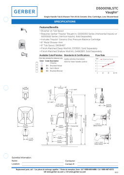 Manuel Gerber GA663B11 - Kit de finition pour mur peu profond 