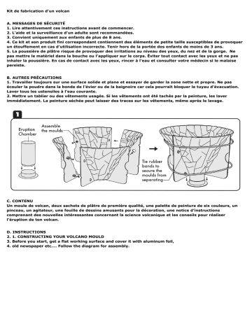 Manuel du propriétaire 4M 00-03230 - Fabriquer un volcan | Fixfr