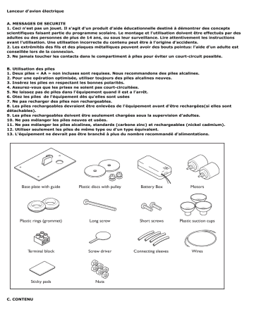 4M 00-03906 Manuel du propriétaire - Lanceur d'avion électrique | Fixfr
