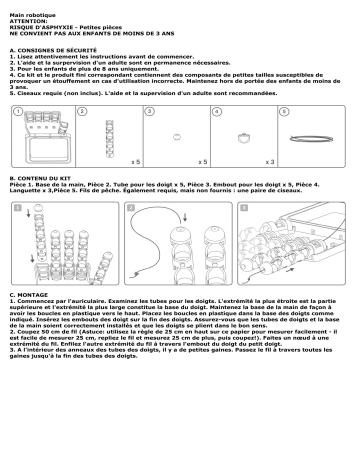 Manuel de la main robotique 4M 00-03284 | Fixfr