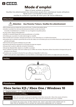 Manuel Utilisateur Hori Fighting Commander OCTA Xbox Series X|S, Xbox One