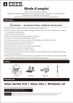 Manuel utilisateur Hori Racing Wheel Overdrive - Xbox Series X | S ・ Xbox One