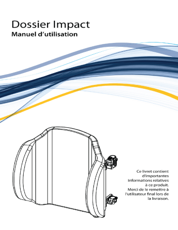 Manuel d'utilisation Physipro IMPACT - Dossier de fauteuil roulant | Fixfr