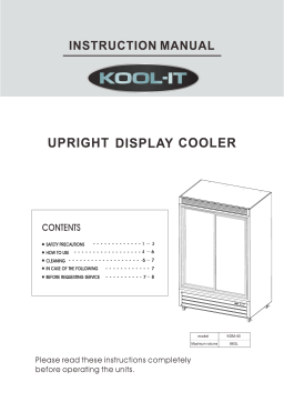 Kool-It KOOL-IT KSM-50 Double Sliding Door Cooler Manuel utilisateur