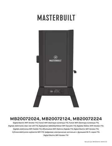 Manuel utilisateur Masterbuilt MB20072024 - Fumoir électrique numérique WiFi | Fixfr
