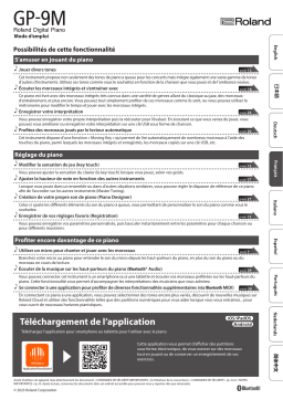 Manuel du Propriétaire Roland GP-9M - Télécharger PDF 