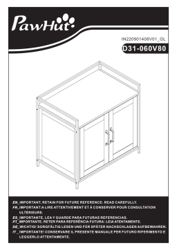 PawHut D31-060V80WN Manuel utilisateur