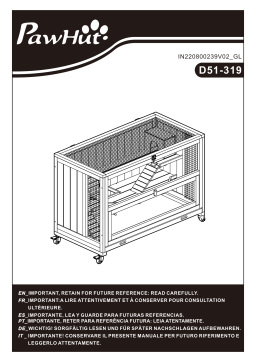 PawHut D51-319ND Manuel utilisateur