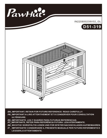 D51-319LG | PawHut D51-319ND Manuel utilisateur | Fixfr