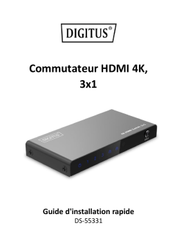 Manuel Digitus DS-55331 - Commutateur HDMI 4K 3x1