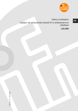 Manuel LDL400: Capteur de conductivité inductif IFM