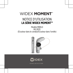 Manuel d'utilisation Widex MOMENT MRRLD 220