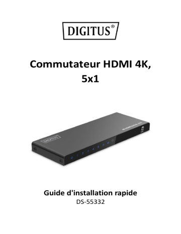 Digitus DS-55332 Guide de démarrage rapide | Fixfr