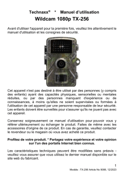 Manuel du propriétaire Technaxx TX-256 - Téléchargement PDF