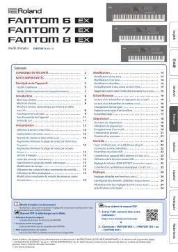 Roland FANTOM 8 EX Manuel du propriétaire