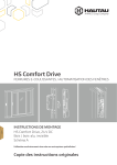 Hautau ATRIUM&reg; HS Comfort Drive - Manuel d&lsquo;installation Bois, disposition cach&eacute;e