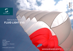 Manuel utilisateur SUPAIR Fluid Light Evo - Parachute de secours parapente