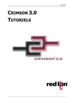 Manuel utilisateur de red lion Crimson 3.0 - Télécharger PDF