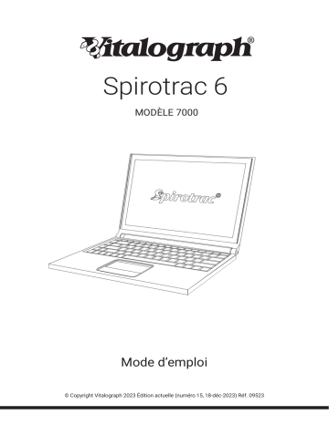 Vitalograph Spirotrac 6 Software: Manuel d'utilisation | Fixfr