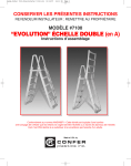 Confer Plastics 7100 Manuel du propri&eacute;taire - &Eacute;chelle de piscine double