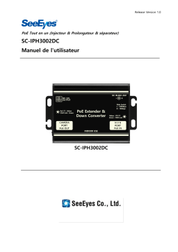 Manuel d'utilisation SeeEyes SC-IPH3002DC