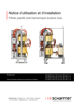 Manuel d'installation Ecosine max - Schaffner