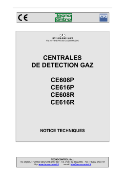 CPF CE600 Manuel d'utilisation - Notice Technique