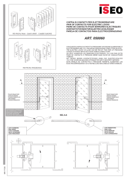 Iseo Contatti elettrici - Manuel utilisateur