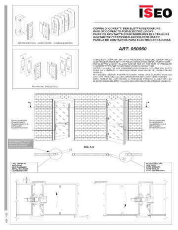 Iseo Contatti elettrici - Manuel utilisateur | Fixfr