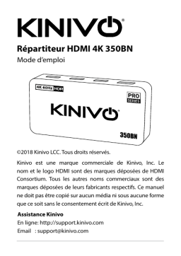 Kinivo 350BN Manuel du propriétaire