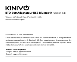 Manuel Kinivo BTD300 - Adaptateur USB Bluetooth 3.0