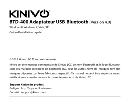 Manuel Kinivo BTD400 - Adaptateur USB Bluetooth