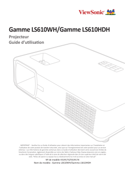 ViewSonic LS610WH Manuel utilisateur