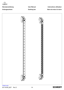 Manuel d'utilisation nVent 20118-867 - Barre de mise à la terre