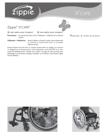 SunriseMedical EIFZ1 Manuel utilisateur -  Fauteuil roulant pour enfants | Fixfr
