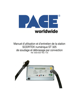 Manuel d'utilisation ST 325 - Système de refusion par air chaud